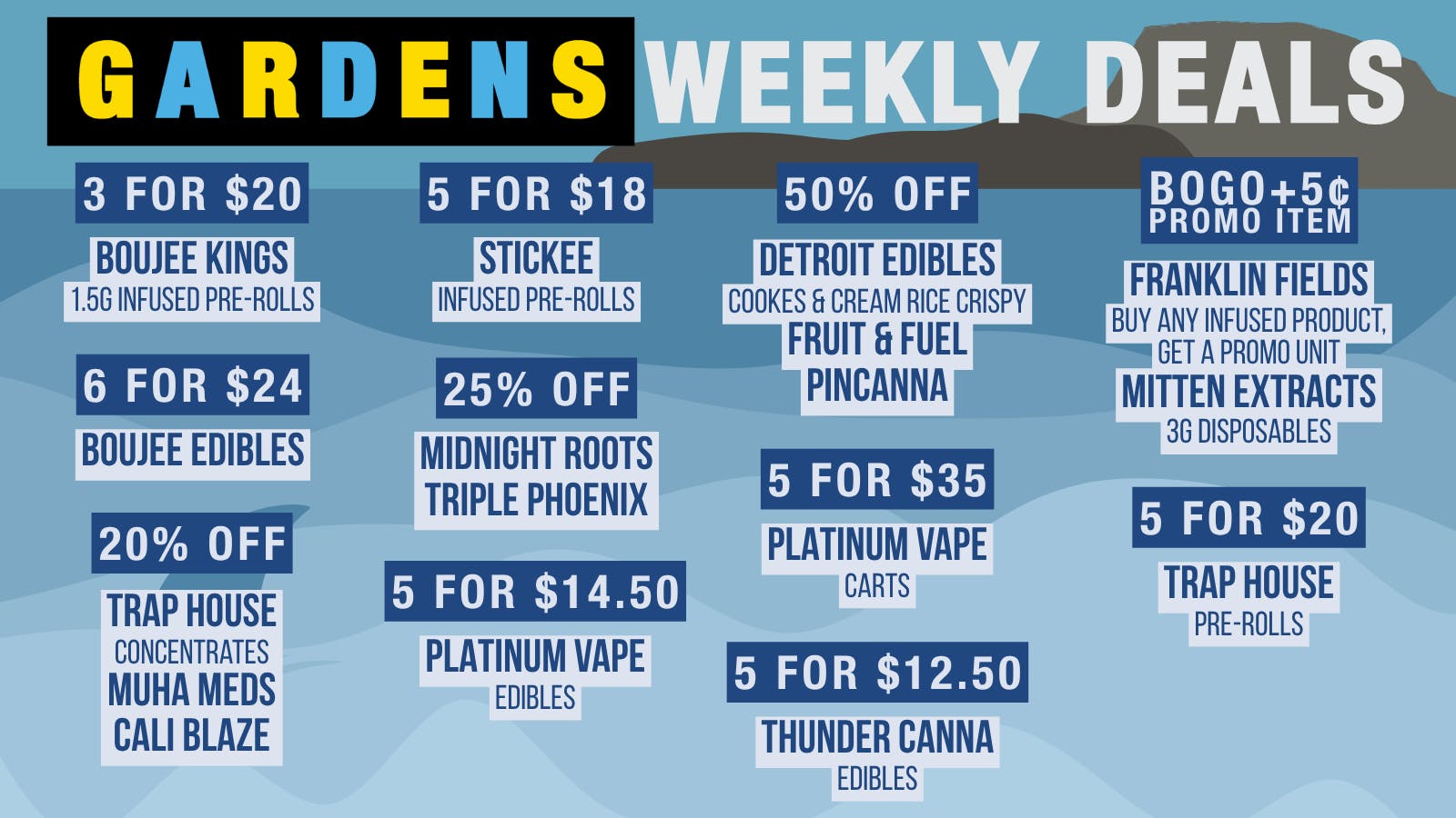 Urban Gardens Weekly Deals 7/23 - 7/30