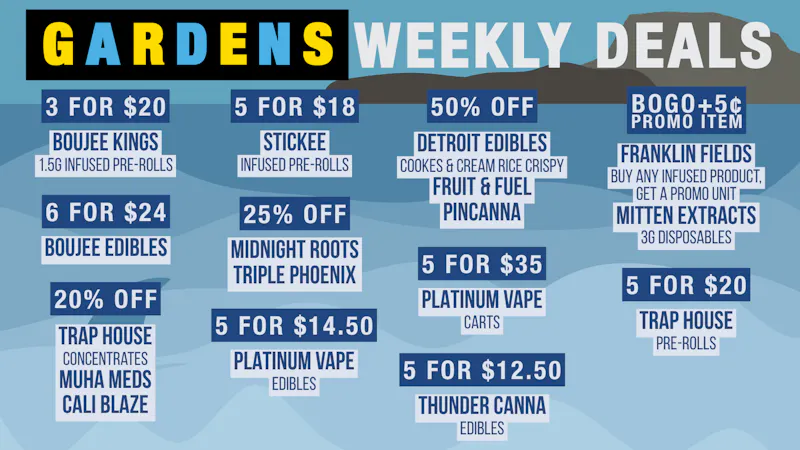 Urban Gardens Weekly Deals 7/23 - 7/30
