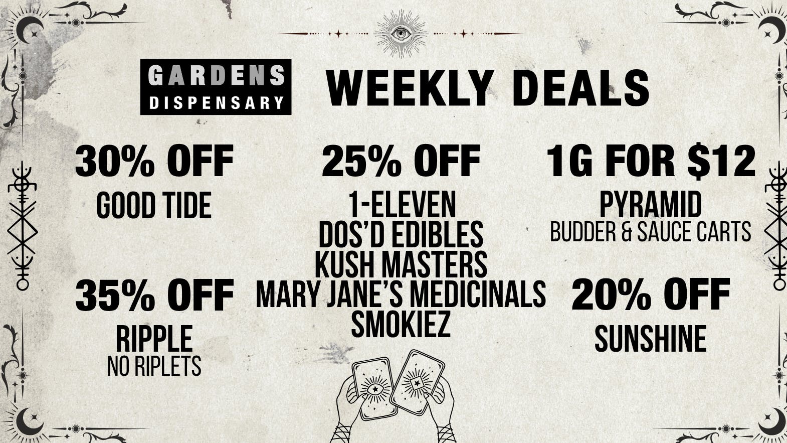 Sunnyside Gardens Weekly Deals 7/30 - 8/6