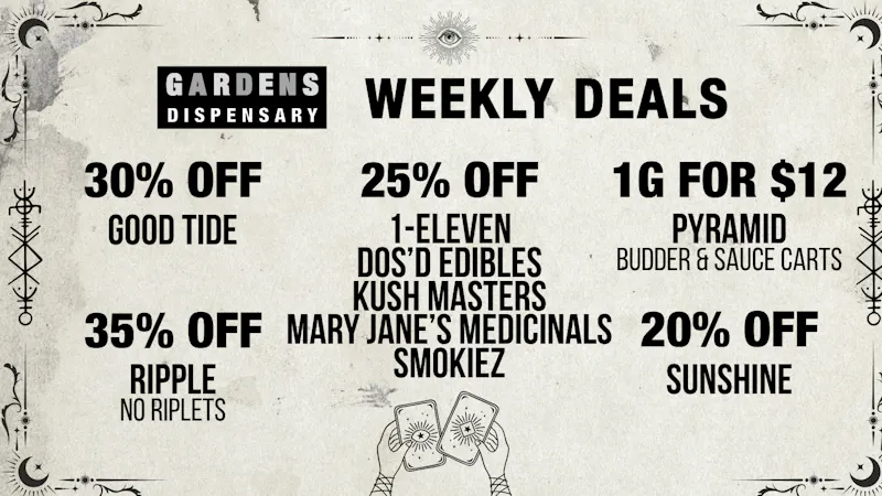 Sunnyside Gardens Weekly Deals 7/30 - 8/6