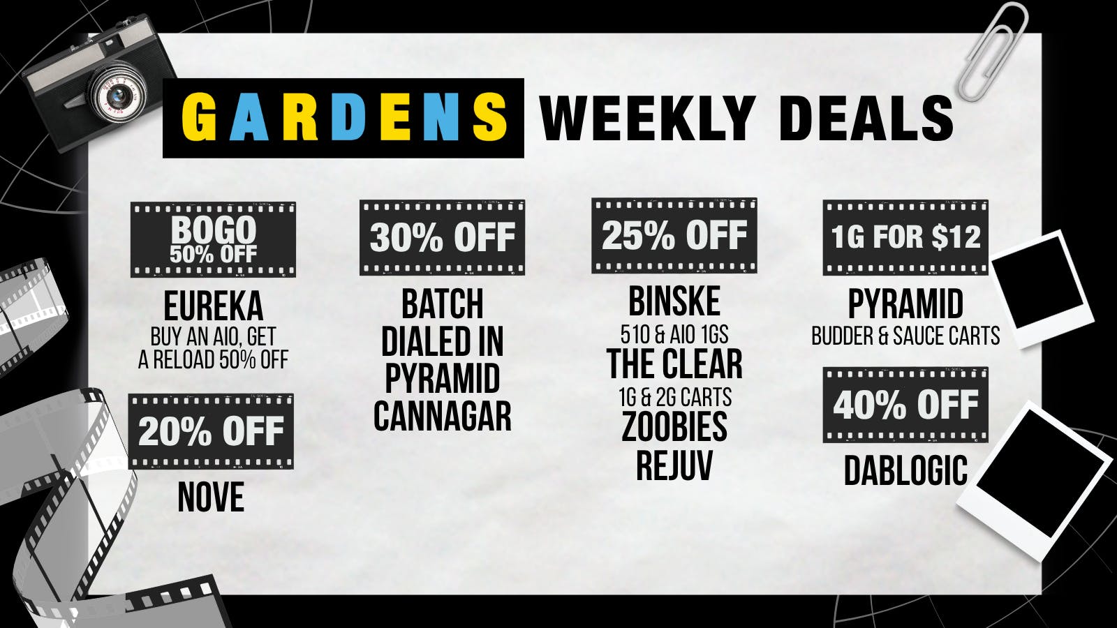 Twin Peaks Dispensary Weekly Deals 8/13 - 8/20