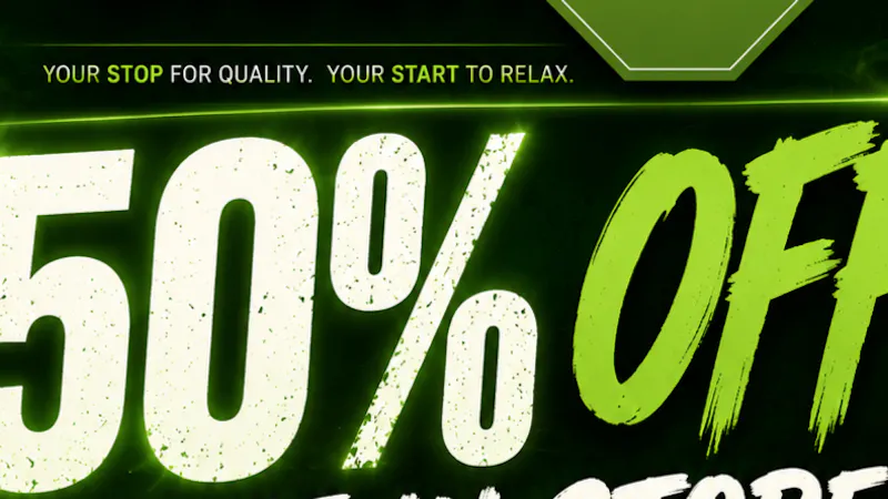 GreenSTOP 50% off stuff in store