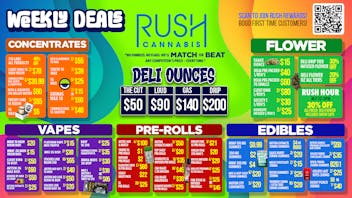 Rush Cannabis - Saline 🚀 Don’t Walk… RUSH to These Deals! 🌿🔥