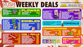 Rush Cannabis - Saline 🔥 Rush Weekly Deals – Save Big on Every Category!