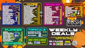 Rush Cannabis - Saline Rush Cannabis Weekly Deals Blowout! 🔥🍁
