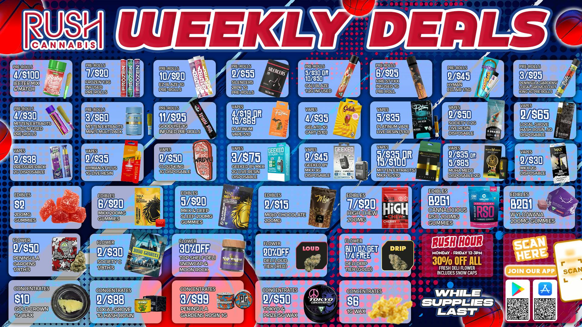 Rush Cannabis Rush Weekly Deals: Stock Up While Supplies Last!