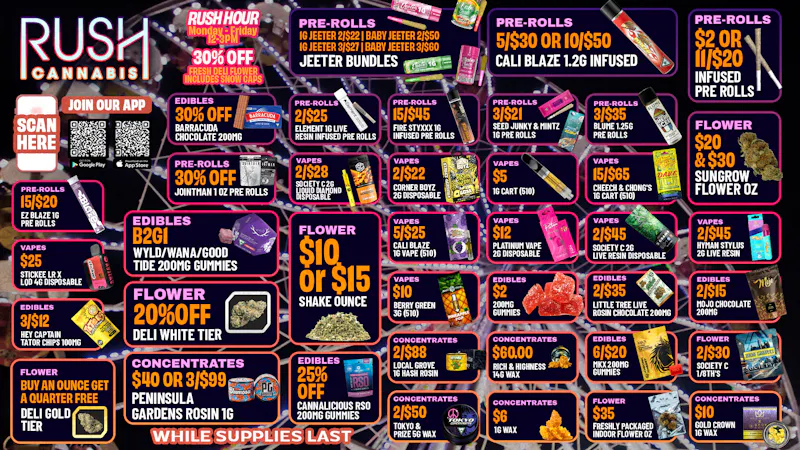 Rush Cannabis - Saline Rush Weekly Deals: Ferris Wheel Savings Live Today