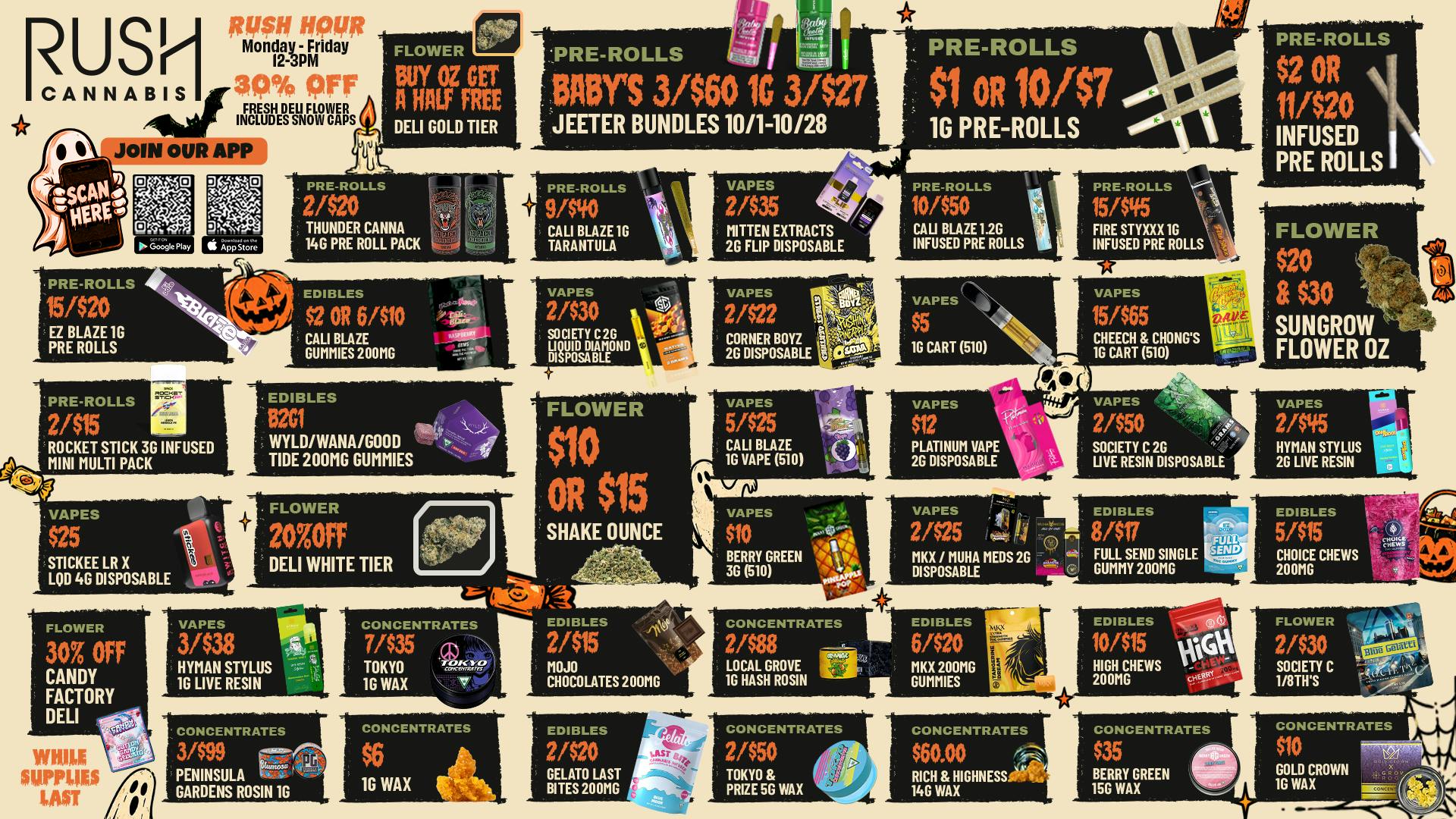 Rush Cannabis Rush Halloween Deals: Spooky Savings Worth a Visit