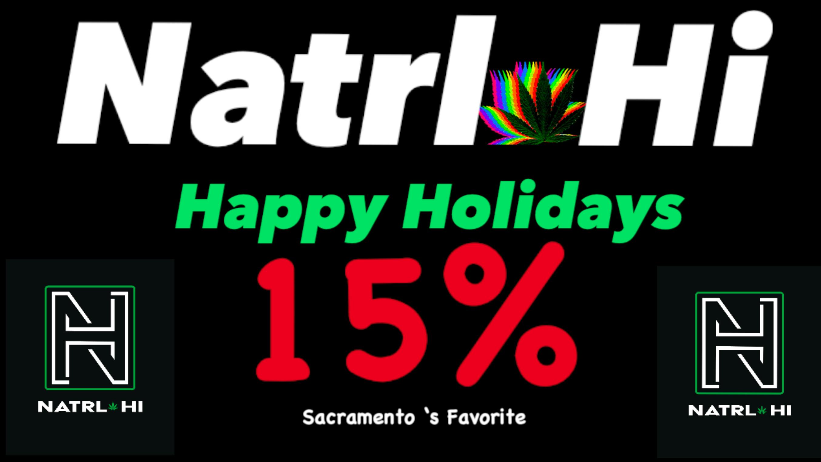 Natrl Hi Enjoy 15% Off Storewide For The Holidays!!!