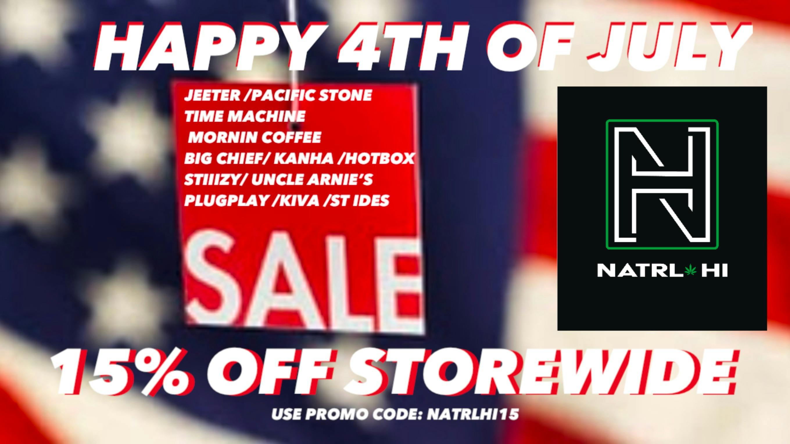 Natrl Hi 15% OFF ENTIRE ORDER!