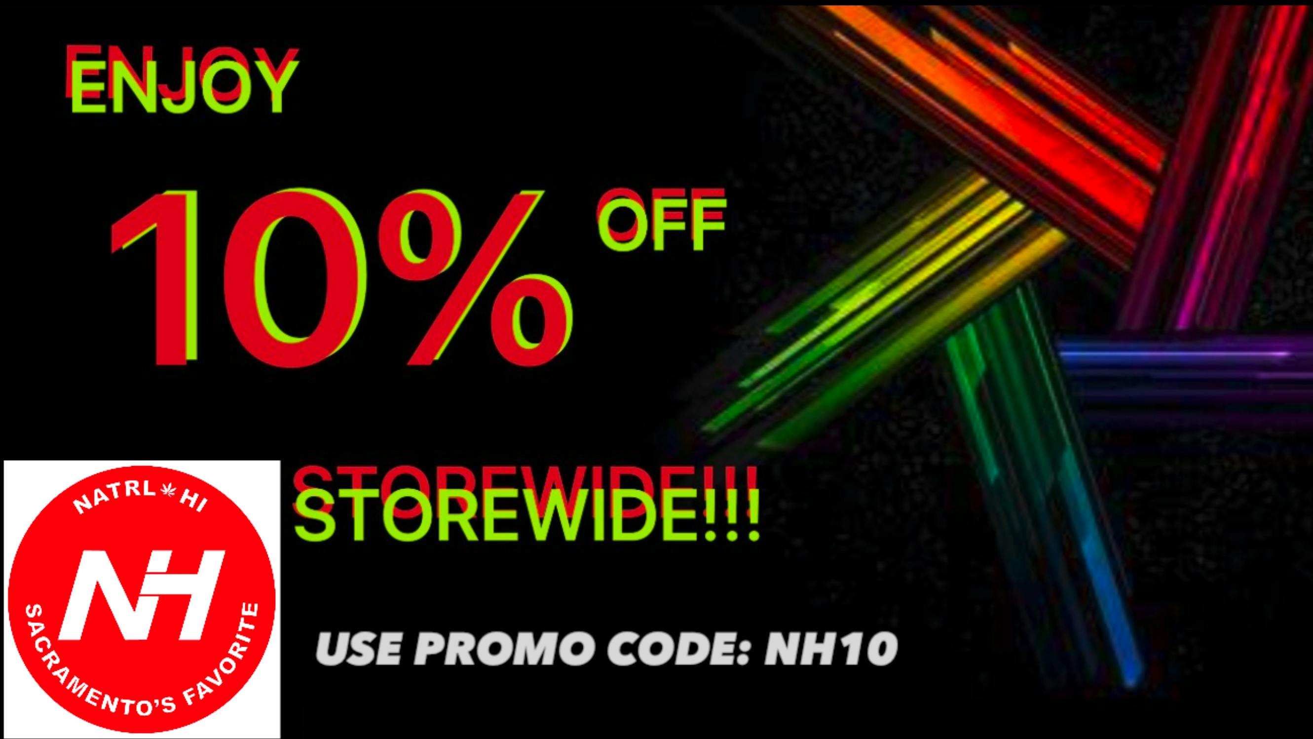 Natrl Hi Save 10% off entire order!