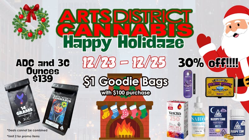 Arts District Cannabis ADC Holidaze Deals