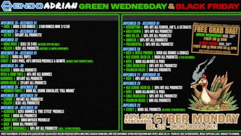 EndoVibe UP TO 50% OFF GREEN WED/BLACK FRI AT ENDO!