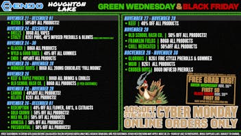 EndoVibe - Houghton Lake - DRIVE THRU OPEN SAVE UP TO 50% OFF GREEN WED/BLACK FRI AT ENDO!