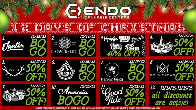 EndoVibe 12 DAYS OF CHRISTMAS AT ENDO!