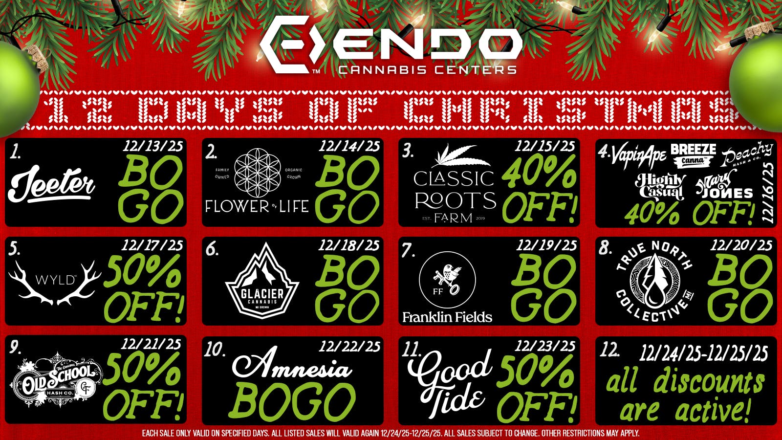 EndoVibe - Houghton Lake - DRIVE THRU OPEN 12 DAYS OF CHRISTMAS AT ENDO HOUGHTON LAKE!