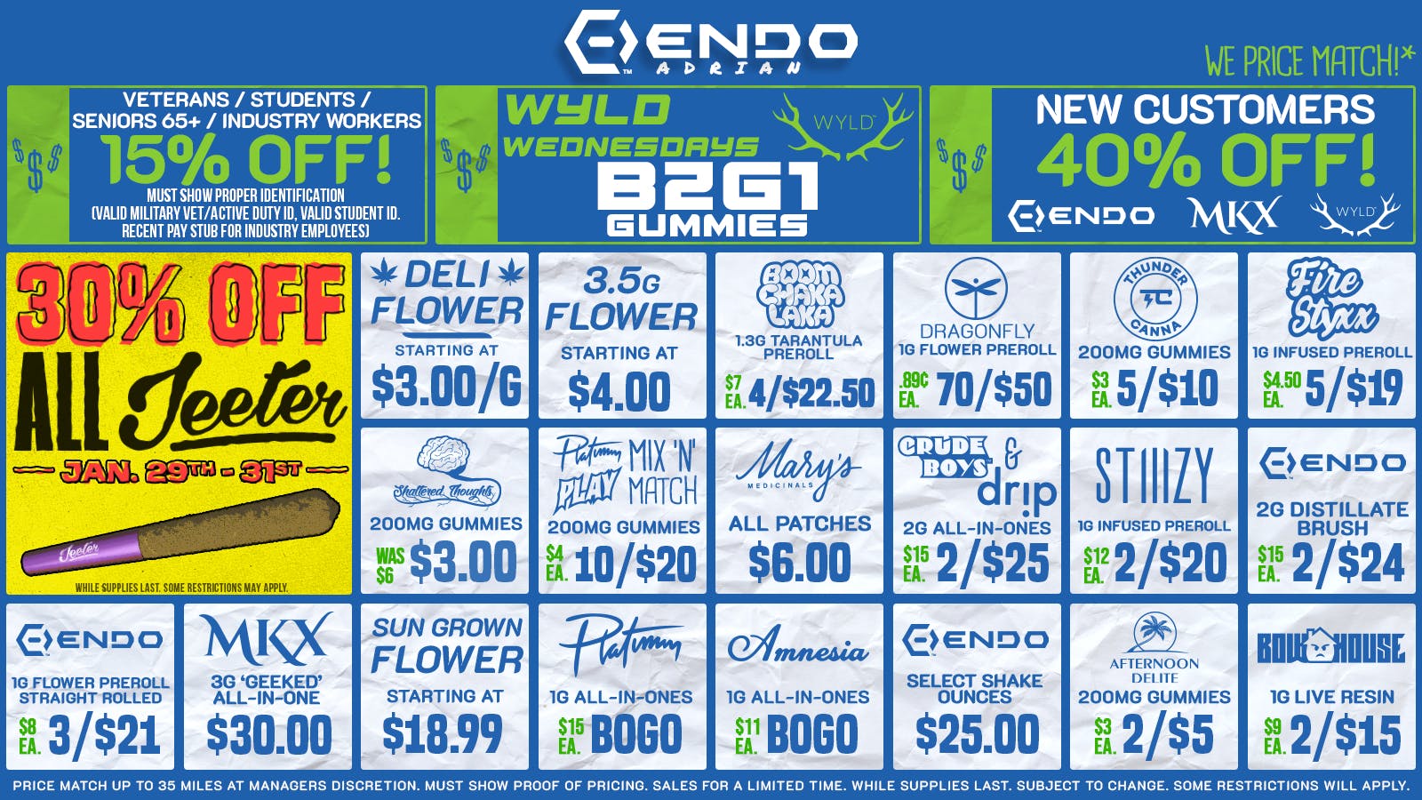 EndoVibe 30% OFF JEETER @ ENDO!