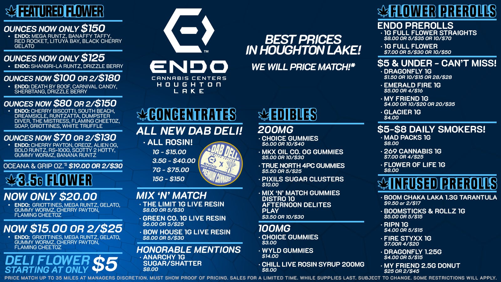 EndoVibe - Houghton Lake - DRIVE THRU OPEN GREAT PRICES DAILY AT ENDO HOUGHTON LAKE!