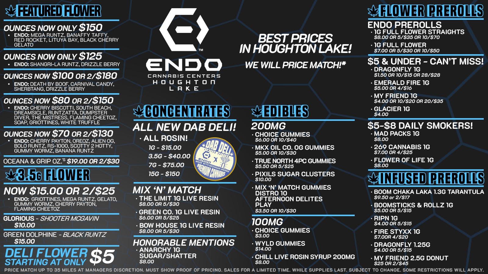 EndoVibe - Houghton Lake - DRIVE THRU OPEN GREAT PRICES DAILY AT ENDO HOUGHTON LAKE!