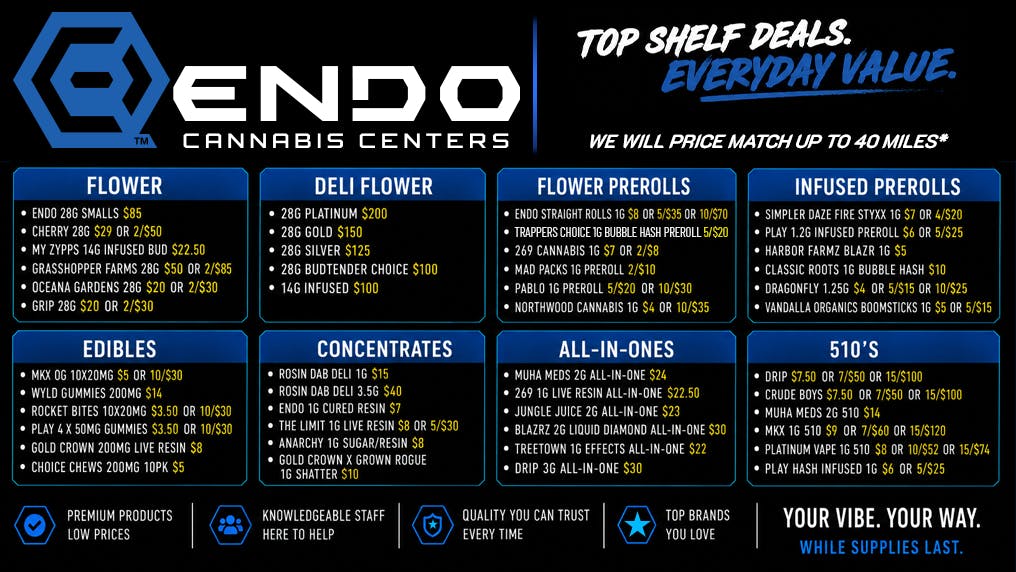 EndoVibe - Houghton Lake - DRIVE THRU OPEN ENDO HOUGHTON LAKE FEATURED DEALS!