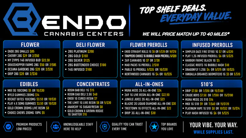 EndoVibe - Houghton Lake - DRIVE THRU OPEN ENDO HOUGHTON LAKE FEATURED DEALS!