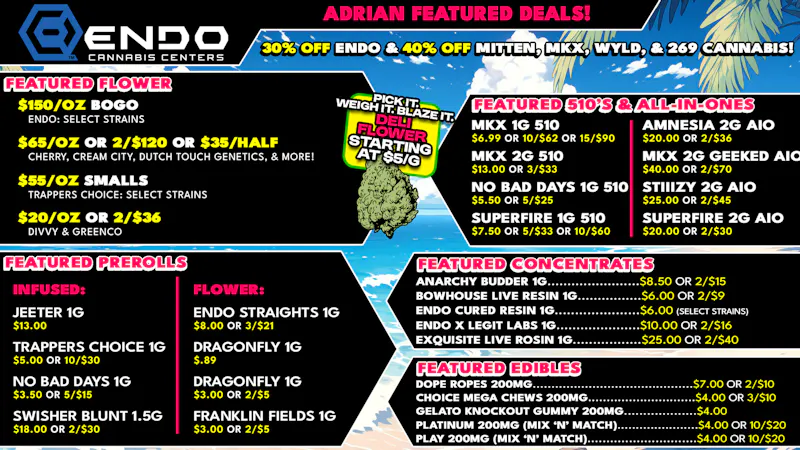 EndoVibe ENDO ADRIAN FEATURED DEALS!