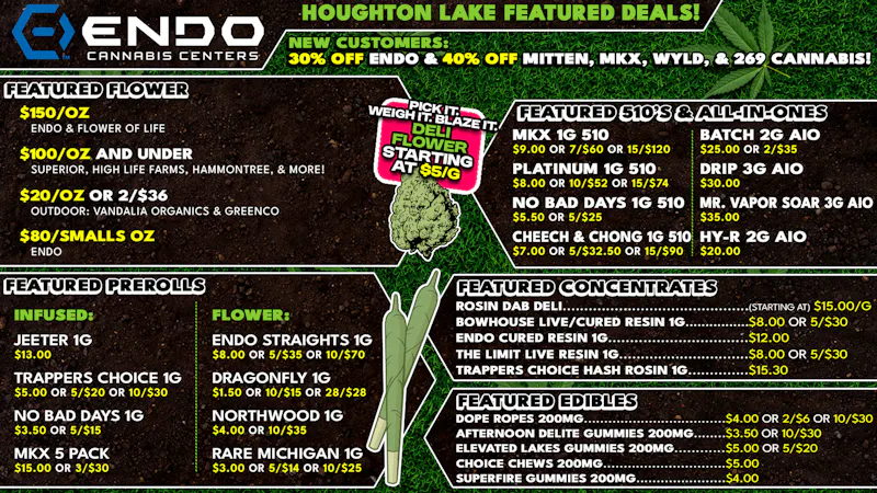 EndoVibe - Houghton Lake - DRIVE THRU OPEN ENDO HOUGHTON LAKE HAS THE BEST DEALS!