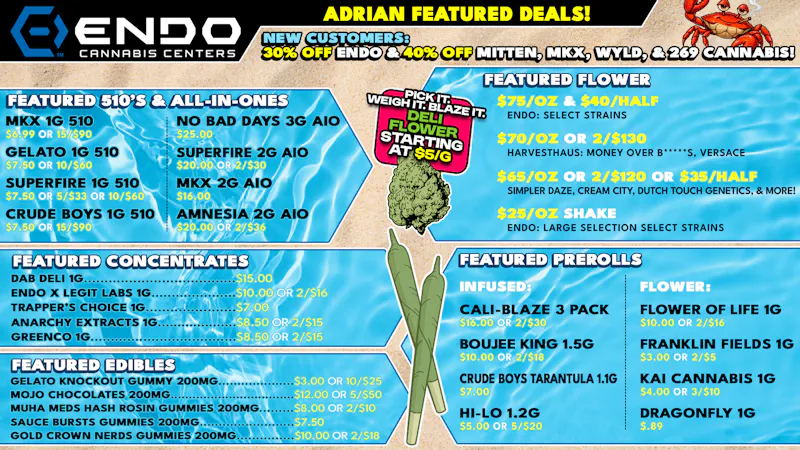 EndoVibe ENDO ADRIANS NEW WAVE OF DEALS!