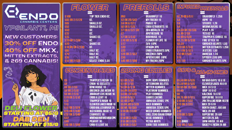 ENDO VIBE CANNABIS CENTERS - YPSI SCARY GOOD DEALS @ ENDO VIBE YPSILANTI!