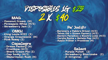 Cannabliss Disposables 2 x $40
