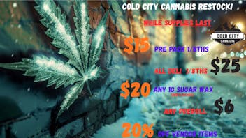 Cold City Cannabis - Anchorage Scare Up Some Savings! Only @ Cold City Cannabis