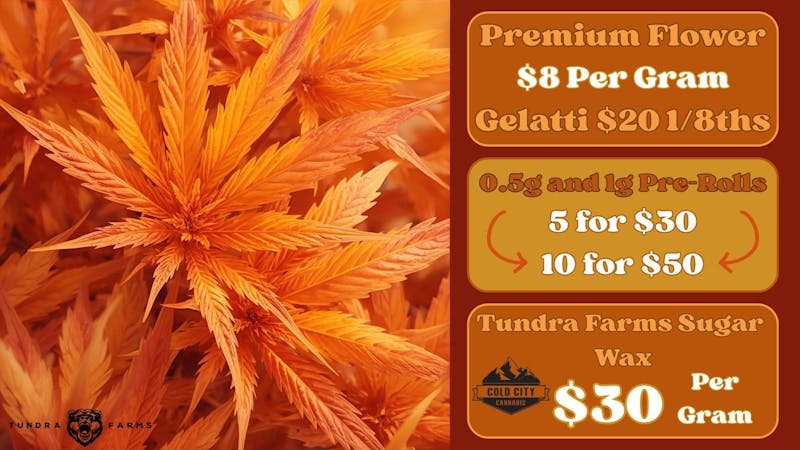 Cold City Cannabis - Anchorage Deli Flower $8 Grams!! 10 Pre-Rolls for $50!!