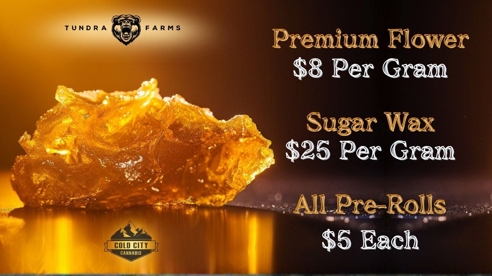 Cold City Cannabis - Anchorage Premium Flower $8 Grams!! Sugar Wax $25 Per Gram