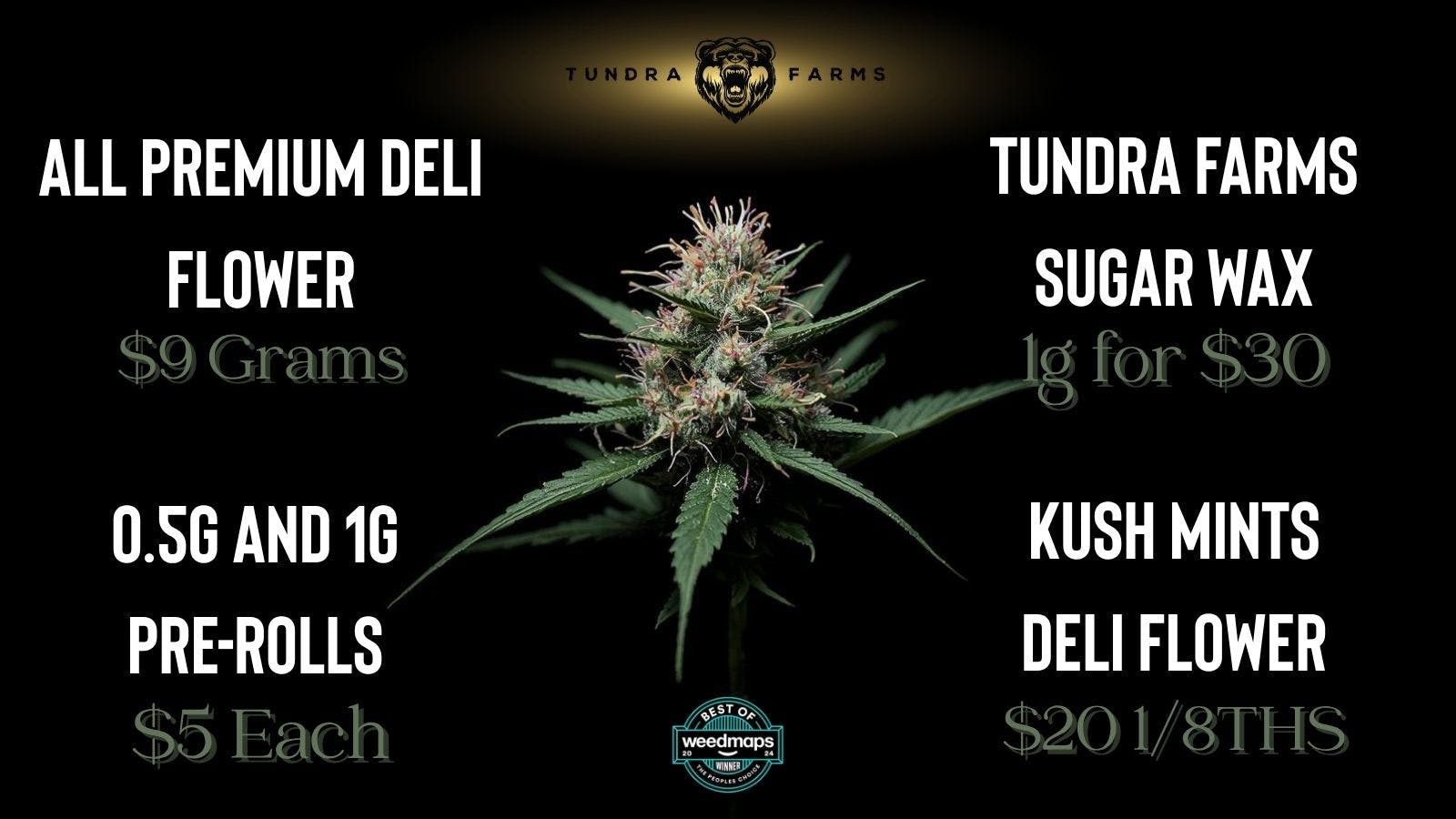 Cold City Cannabis - Anchorage Pre-Packed 1/2 Ounces $70!! - Pre-Rolls $5 Each!!