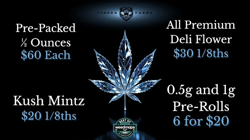 Cold City Cannabis - Anchorage Pre-Packed 1/2 Ounces $60!! - 6 Pre-Rolls for $20!
