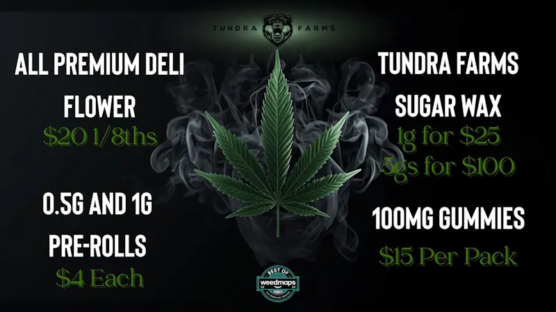 Cold City Cannabis - Anchorage Deli Flower $20 1/8ths - 1g Pre-Rolls $4 Each!