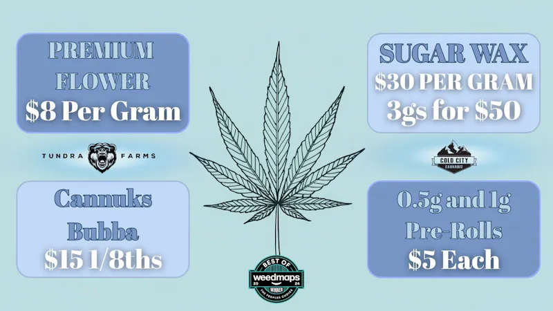 Cold City Cannabis - Anchorage Pre-Packed 1/2 Ounces $60! - 3gs Sugar for $50!!