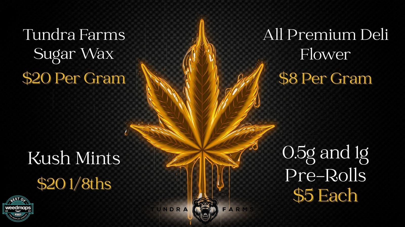 Cold City Cannabis - Anchorage Kush Mintz $20 1/8ths! - Sugar Wax 1g for $20!!