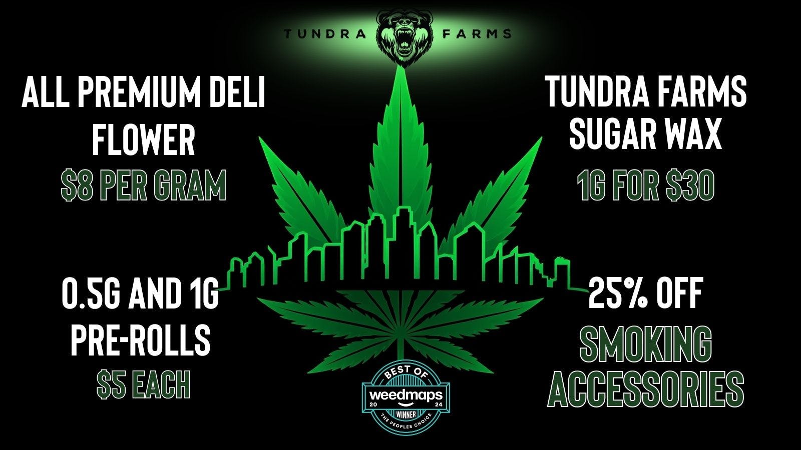 Cold City Cannabis - Anchorage Pre-Rolls $5 Each! - Alien OG $20 1/8ths!!