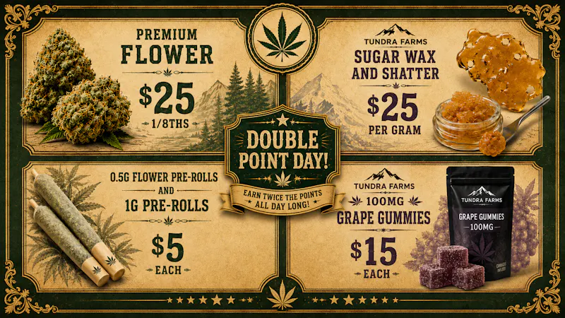 Cold City Cannabis - Anchorage Deli Flower $25 1/8ths! - 100mg Grape Gummies $15!