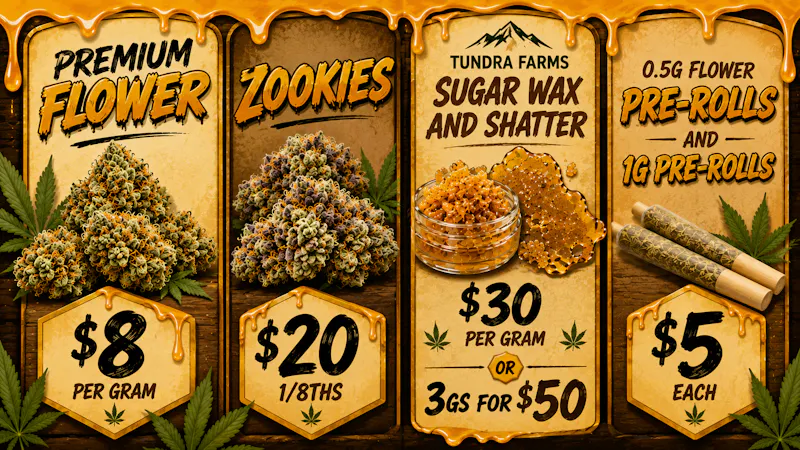 Cold City Cannabis - Anchorage Zookies $20 1/8ths! - 3gs Sugar Wax/Shatter $50!