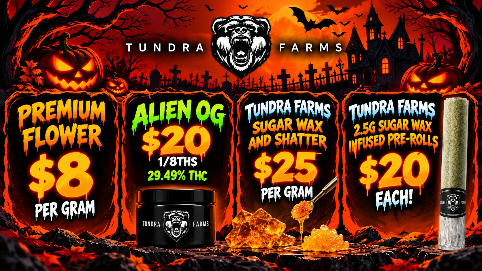 Cold City Cannabis - Anchorage Sugar Wax $25 Per Gram! - Alien OG $20 1/8ths!