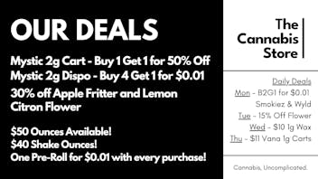 The Cannabis Store Get Our Top Deals!