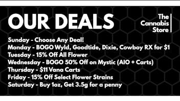 The Cannabis Store Check Out Our October Deals!