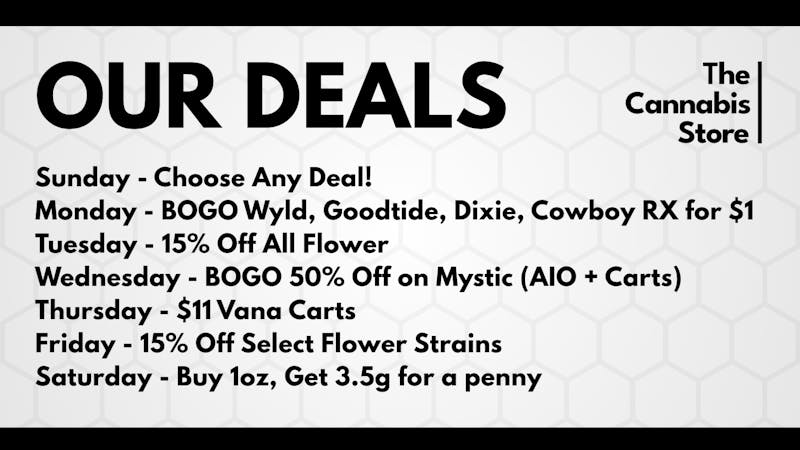 The Cannabis Store Spooktacular Daily Deals!