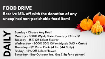 The Cannabis Store Community Food Drive!