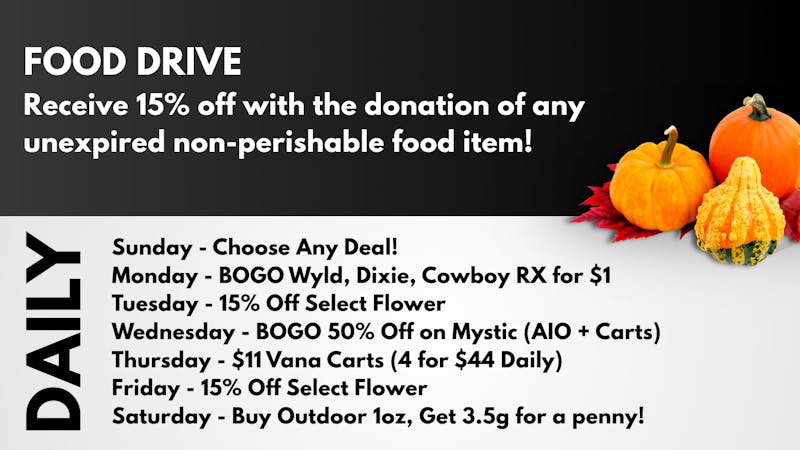 The Cannabis Store Community Food Drive!