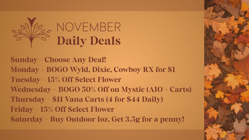 Vana Society - Clovis November Daily Deals!