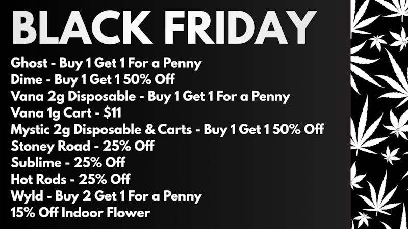 The Cannabis Store Black Friday is Here!
