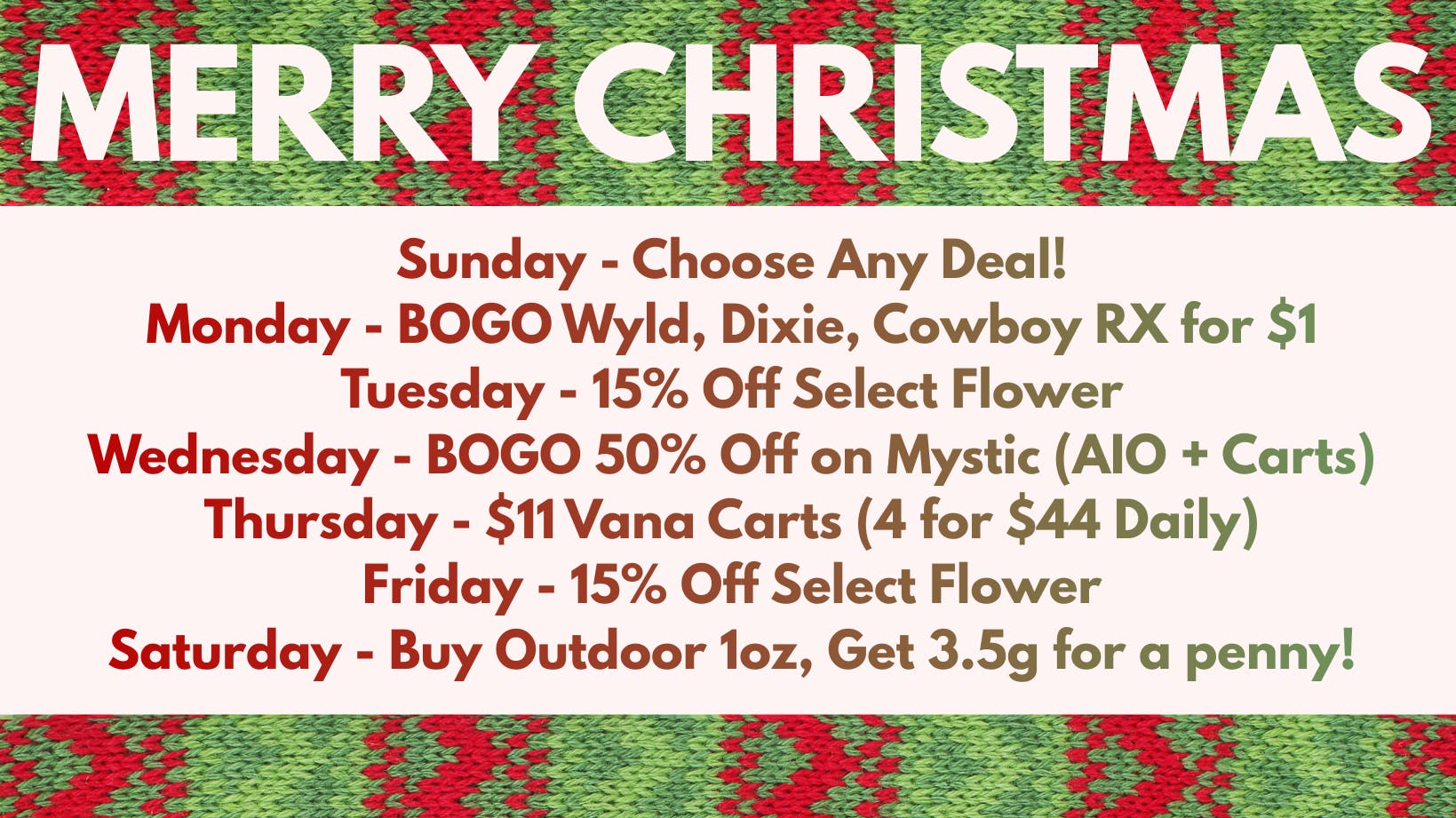 The Cannabis Store Merry Christmas!